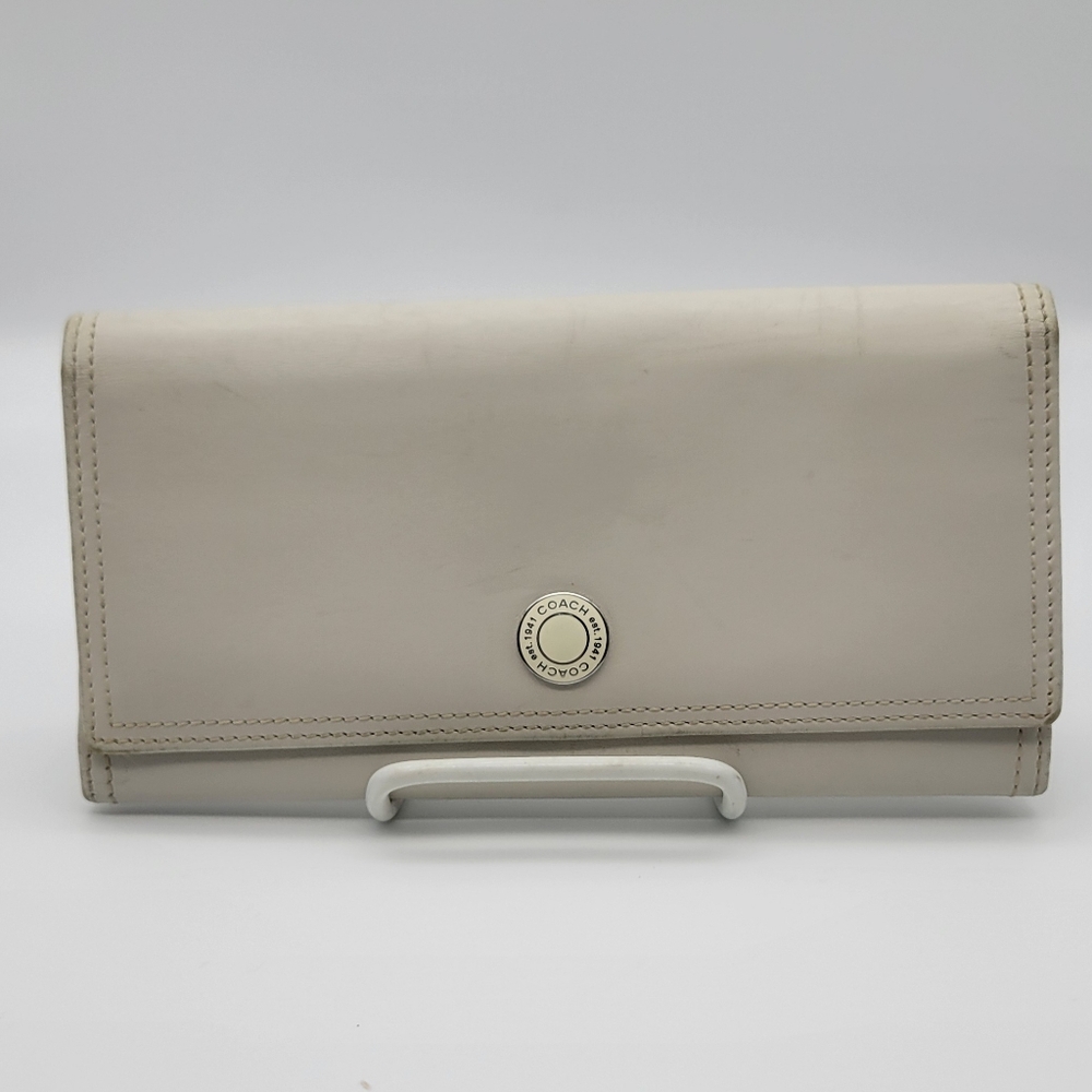 Coach Polished Calfskin Slim Envelope Wallet 8618